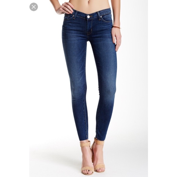 hudson raw hem jeans